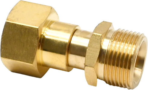 Pressure Washer Swivel Joint, Metric M22 14mm Thread, 3000 PSI, Kink Free Gun To Hose Fitting...